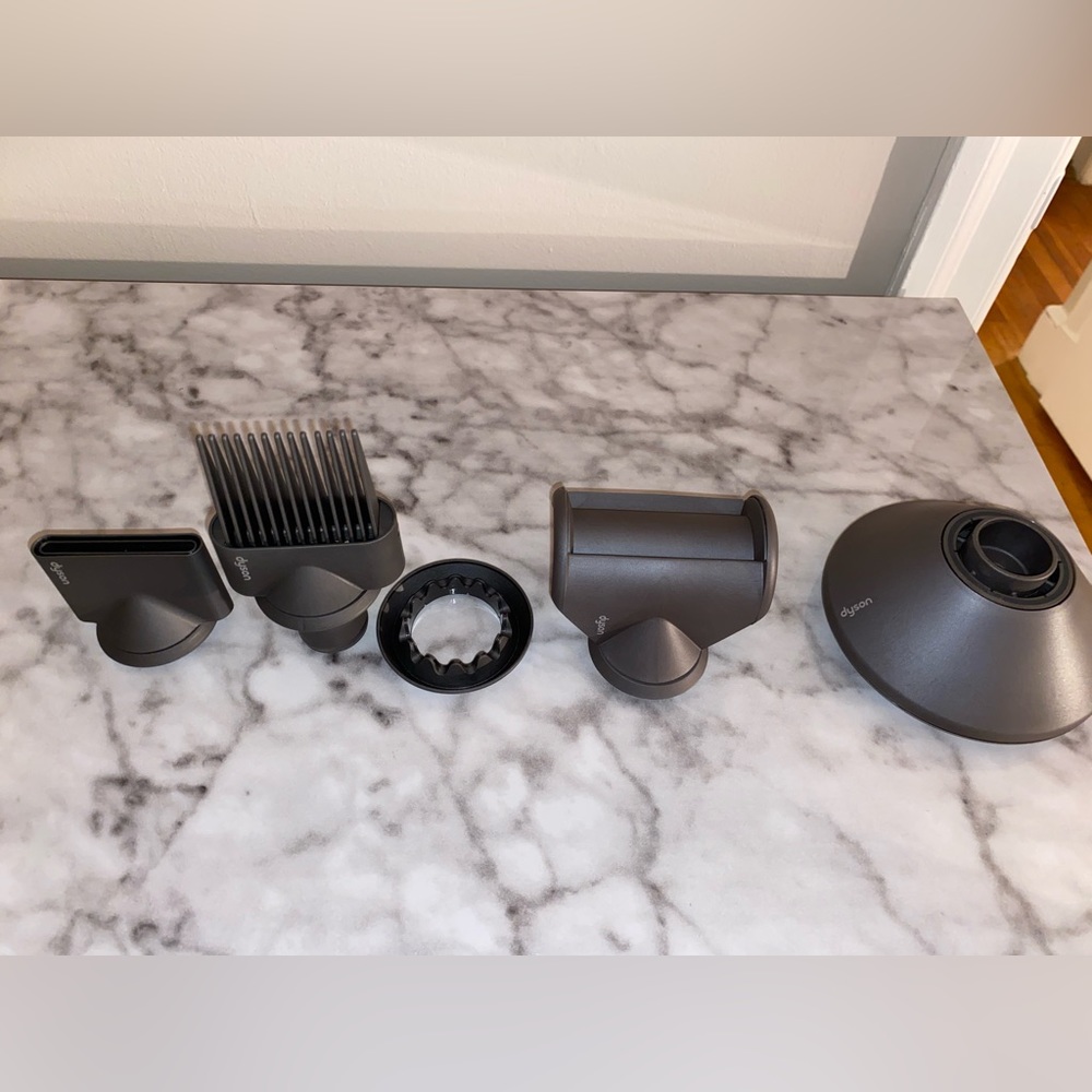 BRAND NEW in boxes 5 piece Dyson Supersonic Hairdryer attachment set